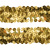 Тесьма с пайетками D16, шир. 30 мм/уп. 25+/-1 м, цвет золото - купить в Армавире. Цена: 1 087.39 руб.