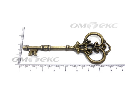 Декоративный элемент для творчества из металла "Ключ"8,5 см  - купить в Армавире. Цена: 26.66 руб.