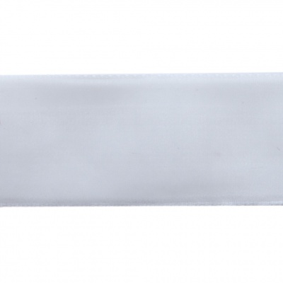 Лента бархатная нейлон, шир.25 мм, (упак. 45,7м), цв.01-белый - купить в Армавире. Цена: 981.09 руб.
