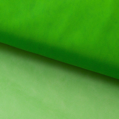 Фатин матовый 16-146, 12 гр/м2, шир.300см, цвет зелёный - купить в Армавире. Цена 112.70 руб.
