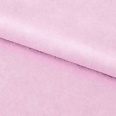 Велюр JS LIGHT 1, 220 гр/м2, шир.150 см, (3,3 м/кг), цвет бл.розовый - купить в Армавире. Цена 1 055.34 руб.