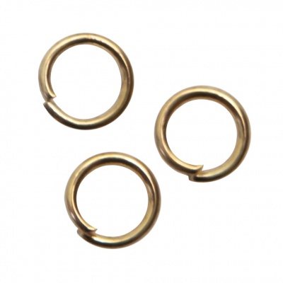Кольцо  соединительное для бижутерии 5 мм, цв.-золото - купить в Армавире. Цена: 0.44 руб.