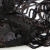 Трикотажное полотно с пайетками, шир.130 см, #311-бахрома чёрная - купить в Армавире. Цена 1 183.35 руб.