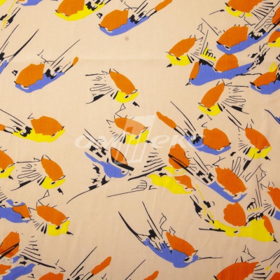 Плательная ткань "Софи" 14.1, 75 гр/м2, шир.150 см, принт птицы - купить в Армавире. Цена 241.49 руб.