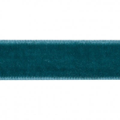 Лента бархатная нейлон, шир.12 мм, (упак. 45,7м), цв.65-изумруд - купить в Армавире. Цена: 392 руб.