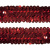 Тесьма с пайетками 3, шир. 30 мм/уп. 25+/-1 м, цвет красный - купить в Армавире. Цена: 1 087.39 руб.