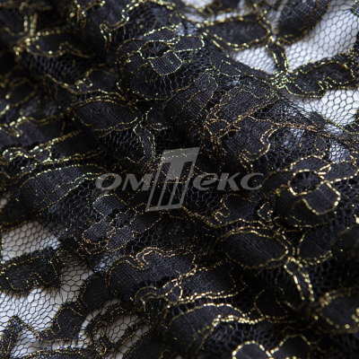 Кружевное полотно XD LACE 1-4, 80 гр/м2, шир.150см, цвет чёрный - купить в Армавире. Цена 245.94 руб.