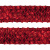 Тесьма с пайетками 3, шир. 35 мм/уп. 25+/-1 м, цвет красный - купить в Армавире. Цена: 1 308.30 руб.
