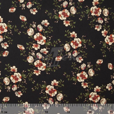 Плательная ткань "Фламенко" 3.1, 80 гр/м2, шир.150 см, принт растительный - купить в Армавире. Цена 239.03 руб.