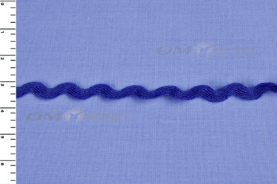 Тесьма плетеная "Вьюнчик"/синий - купить в Армавире. Цена: 40.72 руб.