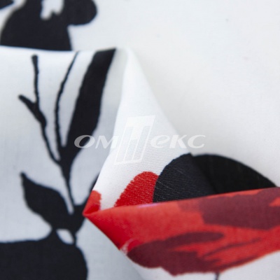 Плательная ткань "Фламенко" 22.1, 80 гр/м2, шир.150 см, принт растительный - купить в Армавире. Цена 239.03 руб.