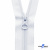 Спиральная молния Т5 501, 75 см, автомат, цвет белый - купить в Армавире. Цена: 16.28 руб.