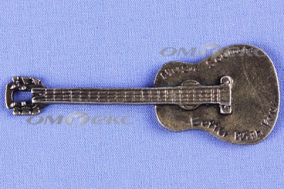 Декоративный элемент для творчества из металла "Гитара"  - купить в Армавире. Цена: 19.99 руб.
