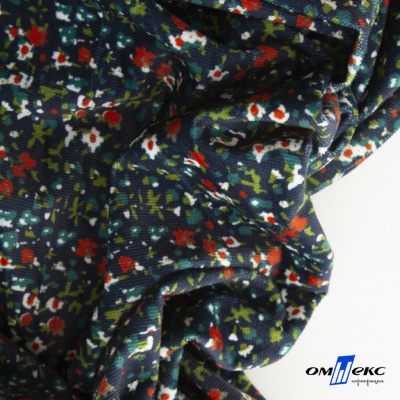 Ткань костюмная «Микровельвет велюровый принт», 220 г/м2, 97% полиэстр, 3% спандекс, ш. 150См Цв #4 - купить в Армавире. Цена 439.76 руб.
