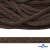 Шнур плетеный d-6 мм, 70% хлопок 30% полиэстер, уп.90+/-1 м, цв.1073-т.коричневый - купить в Армавире. Цена: 594 руб.
