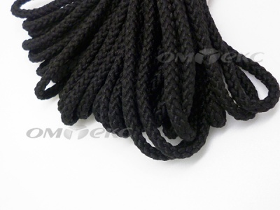 Шнур В-035 4 мм круп.плетение 100 м черный - купить в Армавире. Цена: 156.40 руб.