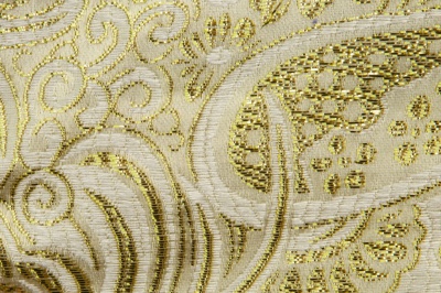 Ткань костюмная жаккард №5, 140 гр/м2, шир.150см, цвет золото - купить в Армавире. Цена 383.29 руб.