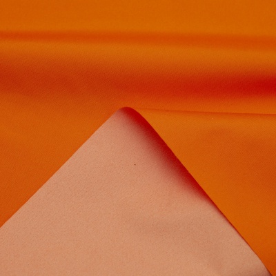 Поли понж (Дюспо) 17-1350, PU/WR, 65 гр/м2, шир.150см, цвет оранжевый - купить в Армавире. Цена 82.93 руб.