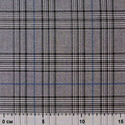 Ткань костюмная "Клер" 80% P, 16% R, 4% S, 200 г/м2, шир.150 см,#3 цв-серый/синий - купить в Армавире. Цена 412.02 руб.