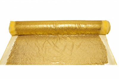 Сетка с пайетками №6, 188 гр/м2, шир.130см, цвет золото - купить в Армавире. Цена 371.02 руб.