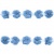 Тесьма плетеная "Рюш", упак. 9,14 м, цвет голубой - купить в Армавире. Цена: 45.87 руб.