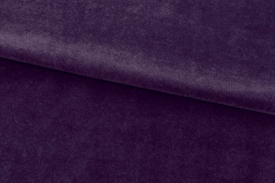 Бархат стрейч, 240 гр/м2, шир.160см, (2,4 м/кг), цвет 27/фиолет - купить в Армавире. Цена 886.02 руб.