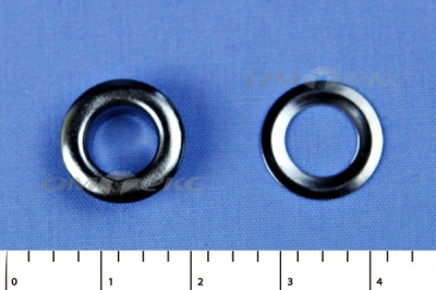 Люверсы металлические, блочка/кольцо, №5 (8 мм) упак.1000 шт- цв.никель - купить в Армавире. Цена: 392 руб.