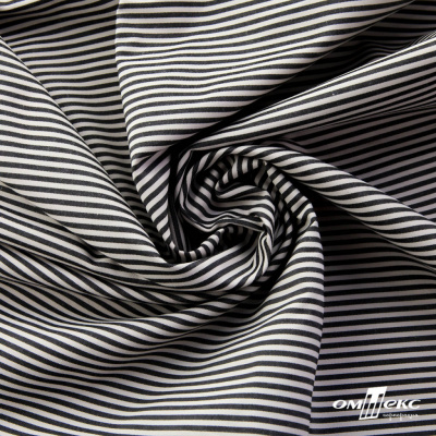 Ткань сорочечная Полоска Кенди, 115 г/м2, 58% пэ,42% хл, шир.150 см, цв.6-черный, (арт.110) - купить в Армавире. Цена 306.69 руб.