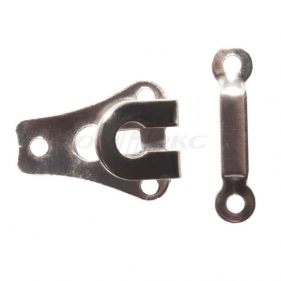 Крючки брючные металлические пришивные (уп.80 шт) цв.-никель - купить в Армавире. Цена: 145.43 руб.