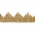Тесьма металлизированная 0384-0240, шир. 40 мм/уп. 25+/-1 м, цвет золото - купить в Армавире. Цена: 490.74 руб.