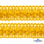Тесьма декоративная "Самоса" 068, шир. 20 мм/уп. 33+/-1 м, цвет жёлтый - купить в Армавире. Цена: 301.35 руб.