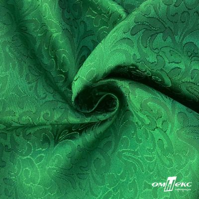Ткань жаккард королевский, 100% полиэстр 180 г/м 2, шир.150 см, цв-зеленый - купить в Армавире. Цена 293.39 руб.