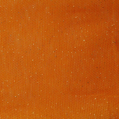 Сетка Глиттер, 24 г/м2, шир.145 см., оранжевый - купить в Армавире. Цена 117.24 руб.