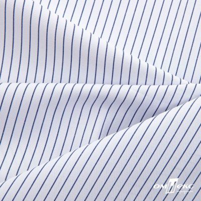 Ткань сорочечная Ронда, 115 г/м2, 58% пэ,42% хл, шир.150 см, цв.4-синяя, (арт.114) - купить в Армавире. Цена 306.69 руб.