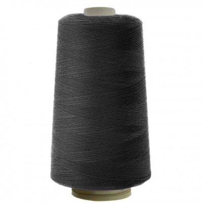 Швейные нитки (армированные) 28S/2, нам. 2 500 м, цвет чёрный - купить в Армавире. Цена: 139.91 руб.