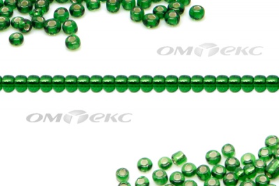 Бисер (SL) 11/0 ( упак.100 гр) цв.27В - зелёный - купить в Армавире. Цена: 53.34 руб.