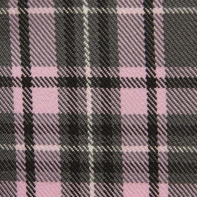 Ткань костюмная клетка 25577 2014, 230 гр/м2, шир.150см, цвет серый/роз/ч/бел - купить в Армавире. Цена 539.74 руб.
