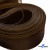 Регилиновая лента, шир.65мм, (уп.25 ярд), цв.- коричневый - купить в Армавире. Цена: 499.43 руб.