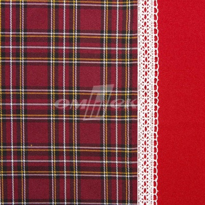Ткань костюмная клетка 24379 2012, 230 гр/м2, шир.150см, цвет бордовый/бел/жел - купить в Армавире. Цена 539.74 руб.
