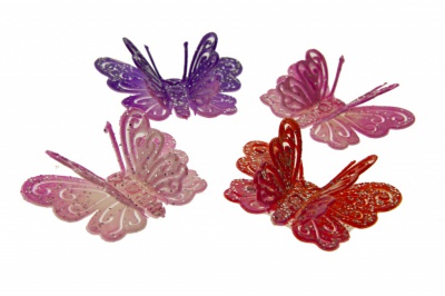 Бабочка декоративная пластиковая #9 - купить в Армавире. Цена: 7.16 руб.