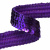 Тесьма с пайетками 12, шир. 20 мм/уп. 25+/-1 м, цвет фиолет - купить в Армавире. Цена: 778.19 руб.