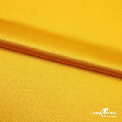 Поли креп-сатин 13-0859, 125 (+/-5) гр/м2, шир.150см, цвет жёлтый - купить в Армавире. Цена 155.57 руб.