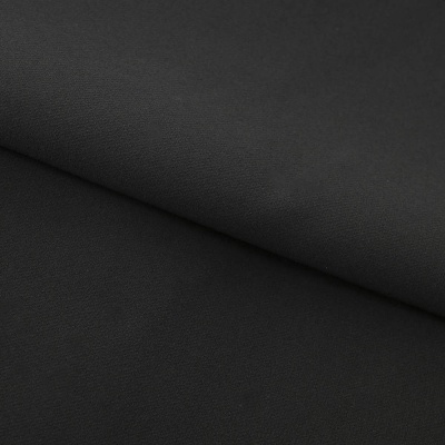 Костюмная ткань "Элис", 220 гр/м2, шир.150 см, цвет чёрный - купить в Армавире. Цена 308 руб.