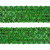 Тесьма с пайетками D4, шир. 35 мм/уп. 25+/-1 м, цвет зелёный - купить в Армавире. Цена: 1 308.30 руб.