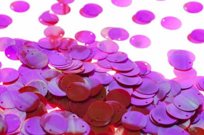 Пайетки "ОмТекс" россыпью,CREAM,круг 20 мм/упак.50+/-2 гр, цв. 15-розовый - купить в Армавире. Цена: 80.12 руб.