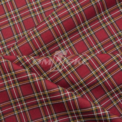 Ткань костюмная клетка 24379 2012, 230 гр/м2, шир.150см, цвет бордовый/бел/жел - купить в Армавире. Цена 539.74 руб.