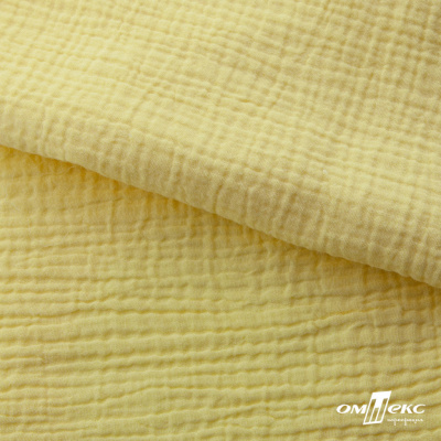Ткань Муслин, 100% хлопок, 125 гр/м2, шир. 135 см (12-0824) цв.лимон нюд - купить в Армавире. Цена 337.25 руб.