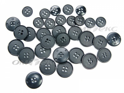 51926/15 мм (4 пр) черные пуговицы (брючные) - купить в Армавире. Цена: 1.50 руб.