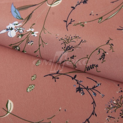 Плательная ткань "Фламенко" 2.1, 80 гр/м2, шир.150 см, принт растительный - купить в Армавире. Цена 311.05 руб.