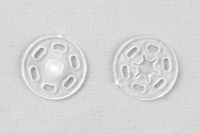 Кнопки пришивные пластиковые 15 мм, блистер 24шт, цв.-прозрачные - купить в Армавире. Цена: 68.79 руб.